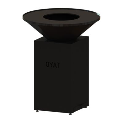 Brasero Origine ?.82 x H.100 cm cognac Oyat