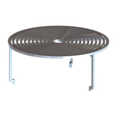 Grille trépied de cuisson en acier pour brasero Oyat