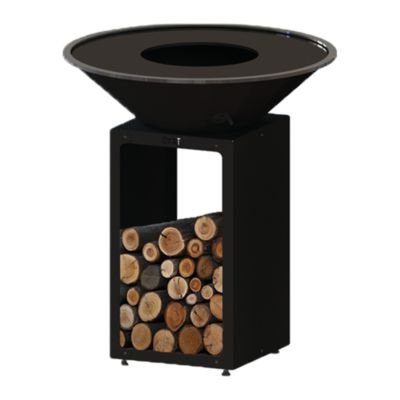 Brasero b.b.o 88 acier noir mat Oyat