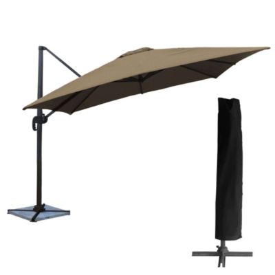 Parasol déporté MOLOKAI carré 3x3m + housse - vue 7