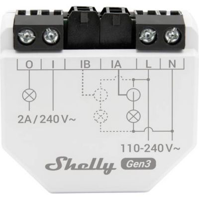 Shelly EM Gen3 - Compteur de courant encastré 230 V avec 1 CT 50A inclus