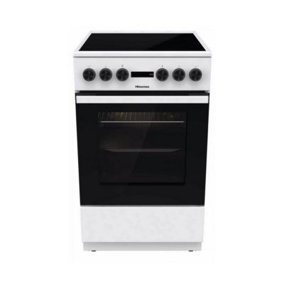 Hisense Cuisinière Vitrocéramique HEC5A11WG Blanc - vue 2