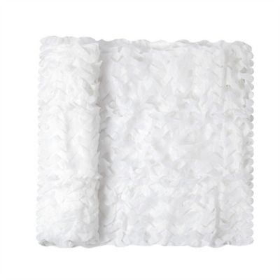 3x3m Tissu pare-soleil creux blanc , cour décorative extérieure, pare-soleil de base