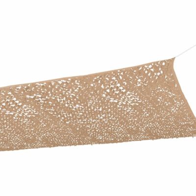 3x4 M Voile d'ombrage rectangulaire, design couleur sable, camouflage, filet de protection solaire, filet de champ extérieur