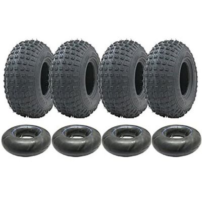 4-145/70-6 - Kit pneus et chambres à air ATV 50cc 90cc 110cc 75 kgs - Wanda P319 Quad ty