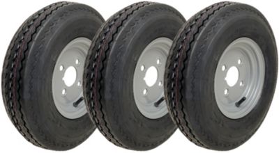 4.80/4.00-8 Roues de remorque 6ply High Speed Road Legal 345kgs 4" PCD (Set of 3)
