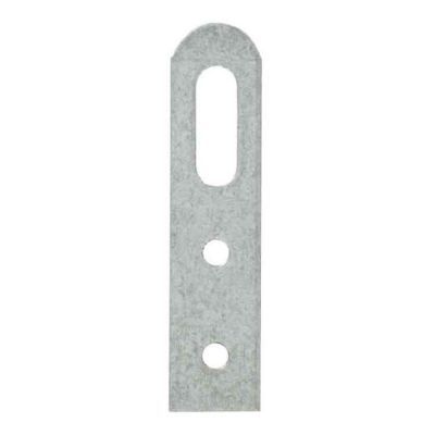 4 attaches-éléments Acier zingué l. 20 x H. 50 mm