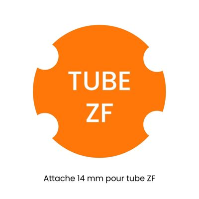 4 attaches tablier, Lame de 8 mm, Longueur 142 mm, Volet roulant