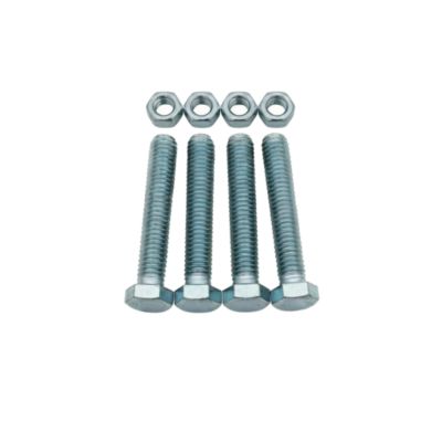 4 boulons tête hexagonale acier zingué Diall Ø10 x 30 mm