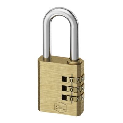 4 Cadenas à combinaison Smith & Locke laiton 30mm