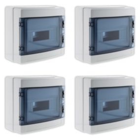 4 coffrets IP65 8 modules + accessoires Zenitech