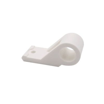 4 Collier Déporté plat, Blanc, Composite, pour Espagnolette de Volet Battant