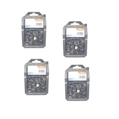 4 Coques de 100 Ecrous Freins Indésserrables M5 mm - DIN 985 - Inox A2 - D-Work
