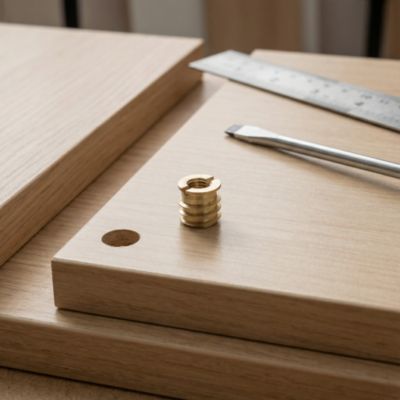 4 écrous Laiton ø14 mm x L. 17 mm Diall