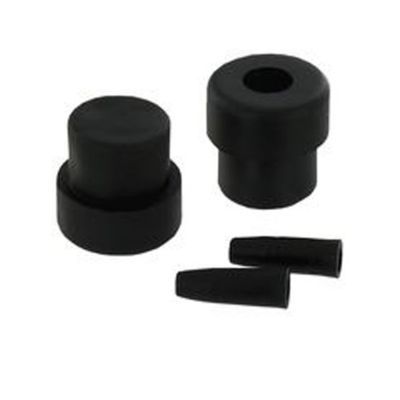 Lot De 4 Embouts Ronds 22mm Pour Pieds De Chaise - Bouchons Noirs PVC Enveloppants