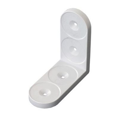 Lot de 10 equerres plastique PVC hetre pour assemblage de meubles mobilier