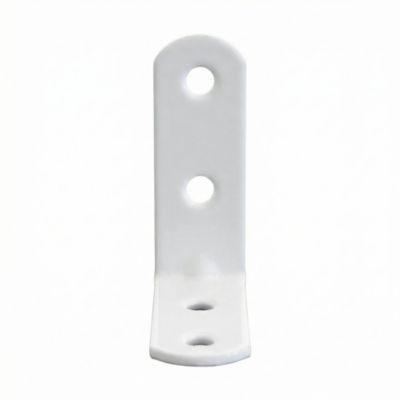 4 Equerres de chaise Acier Blanc l.14 x H.30 x P.30 mm