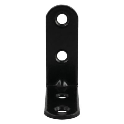4 Equerres de chaise Acier Noir l.14 x H.40 x P.40 mm