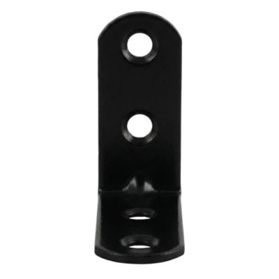 4 Equerres de chaise Acier Noir l.14 x H.50 x P.50 mm
