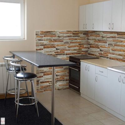 4 m² 10 panneaux PVC 3D effet pierre muraux & de plafond, revêtement imitation carrelage CPVC9