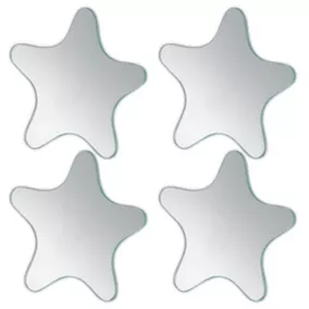 4 miroirs adhésifs étoiles Pierre Pradel Starlette 19 x 19 cm