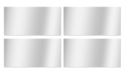 4 miroirs adhésifs rectangles l.30 x H.15 cm Mpglass