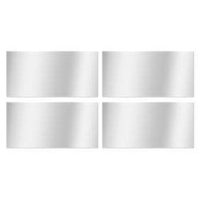 4 miroirs adhésifs rectangles l.30 x H.15 cm Mpglass