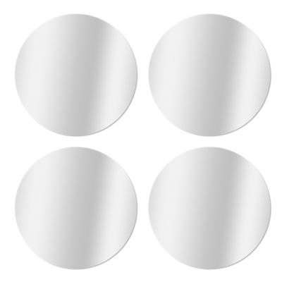 4 miroirs adhésifs ronds Ø15cm Mpglass