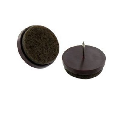 Sourcing Map Lot De 36 Patins En Feutre Pour Pieds De Chaise Ou De Table Marron 20 Mm De Diamètre