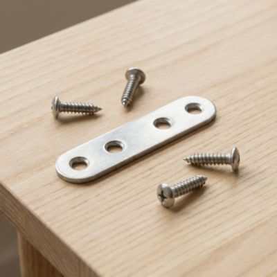 4 Pattes d'assemblage Inox L.60 x H.15 x EP.2mm