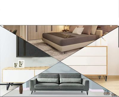 4 pieds de meuble creux (15 cm, or), pieds de table en métal, pieds de meuble noirs de 15 cm pour meubles TV, pieds de table basse