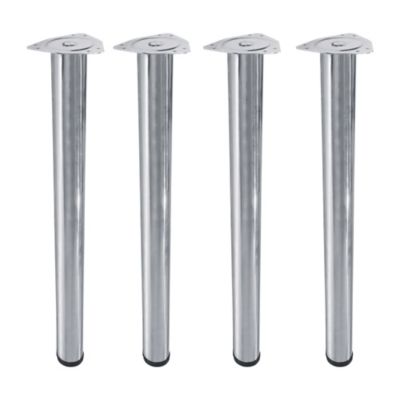 4 pieds Diall de table réglable ø60 x H.700 mm argent