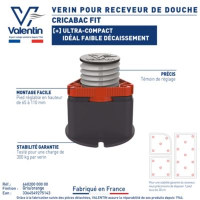 4 pieds pour receveur de douche Cricabac