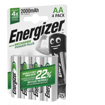 Energizer Piles Rechargeables D Power Plus Lot De 2 - 2500mAh
