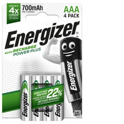 4 Piles AAA LR3 rechargeables accu Power Plus Energizer