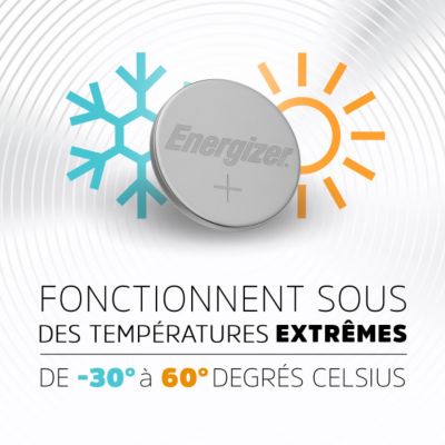 4 Piles bouton au lithium 2016 Energizer 3V