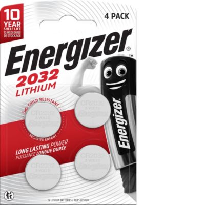 4 Piles bouton au lithium 2032 Energizer 3V