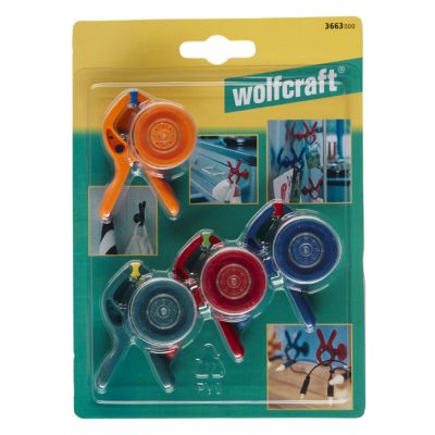 4 pinces à ventouse Wolfcraft Microfix S 20 mm