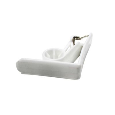 4 pinces blanches pour nappe 4.6 x 4.3 cm