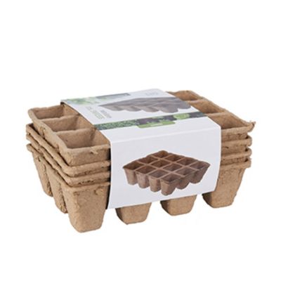 4 Plateaux pour semis en fibre naturelle