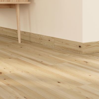 4 Plinthes carrelage effet bois brut mat L.60 x l.7 cm x ép.8 mm, Basilio