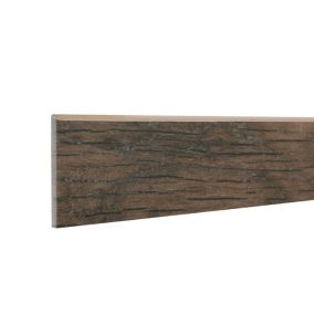 4 Plinthes carrelage intérieur Firewood warm effet bois brut L.9,05 x l.0,9 cm x Ép.9 mm