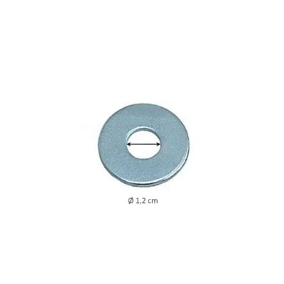 4 rondelles plates larges Diall acier zingué Ø12 mm