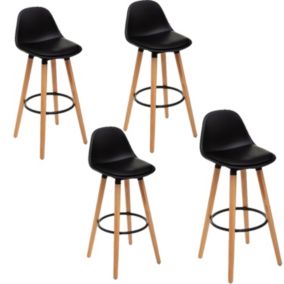 4 Tabourets de bar scandi Maxon
