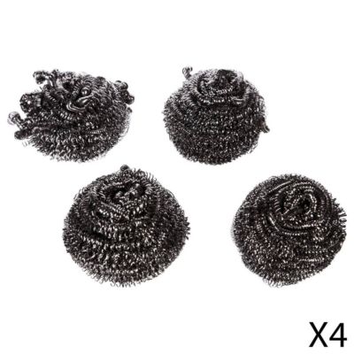 4 tampons à récurer acier - 5five