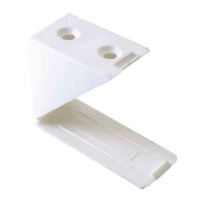 Taquet équerre plastique simple couleur Blanc 30*30 mm LOT DE 10