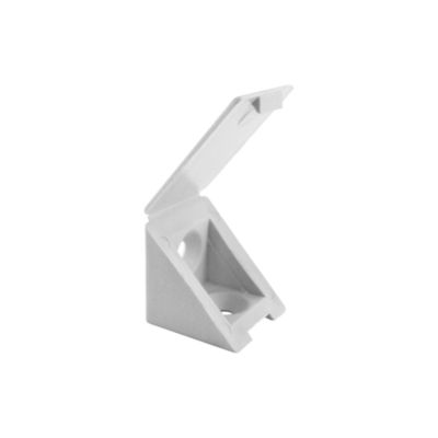 4 taquets pour étagère en plastique H. 2,2 cm blanc