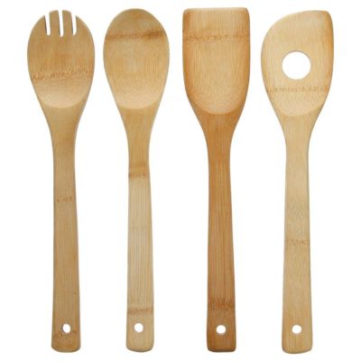 4 ustensiles de cuisine 30cm Bambou - 5Five