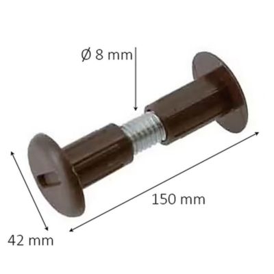 Raccord De Meuble Uxcell – 6 Mm Avec Revêtement Plastique, Lot De 15 Vis De Liaison