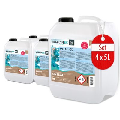 4 x 5 L Séquestrant Métaux Anti-métaux, Élimine Fer, Cuivre, Argent Et Calcium, Réduit La Dureté Totale De L'eau